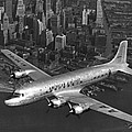 American DC-6 Flying Over NYC